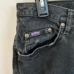 Black Straight Leg Denim Jeans